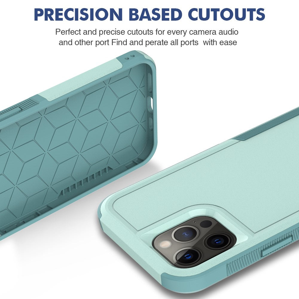 Phone Back Cover for iPhone 12 Pro Max 6.7 inch, Hard PC + Soft TPU Dual Layer Protection Case Anti-scratch Phone Shell