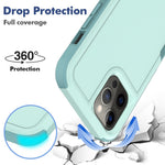 Phone Back Cover for iPhone 12 Pro Max 6.7 inch, Hard PC + Soft TPU Dual Layer Protection Case Anti-scratch Phone Shell