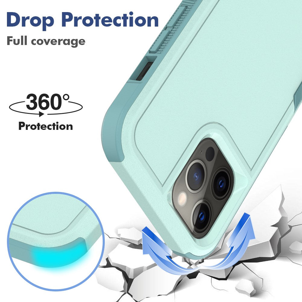 Phone Back Cover for iPhone 12 Pro Max 6.7 inch, Hard PC + Soft TPU Dual Layer Protection Case Anti-scratch Phone Shell