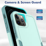 Phone Back Cover for iPhone 12 Pro Max 6.7 inch, Hard PC + Soft TPU Dual Layer Protection Case Anti-scratch Phone Shell