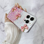 For iPhone 14 Pro Max Case 3D Butterflies Epoxy TPU Phone Cover Luminous Effect