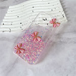 For iPhone 14 Pro Max Case 3D Butterflies Epoxy TPU Phone Cover Luminous Effect