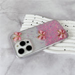 For iPhone 14 Pro Max Case 3D Butterflies Epoxy TPU Phone Cover Luminous Effect