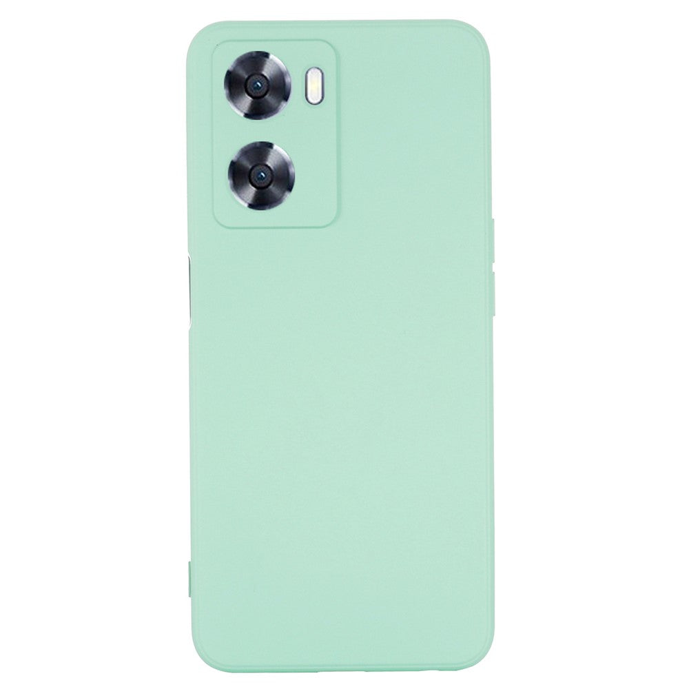For Oppo A77 4G / A77s 4G / A57e 4G Slim Case Liquid Silicone Phone Cover with Hand Strap