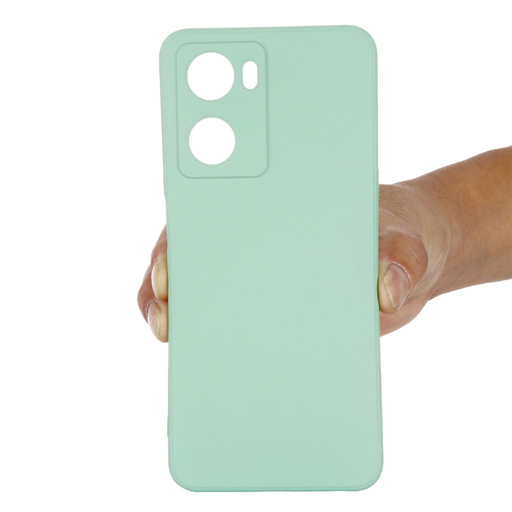 For Oppo A77 4G / A77s 4G / A57e 4G Slim Case Liquid Silicone Phone Cover with Hand Strap