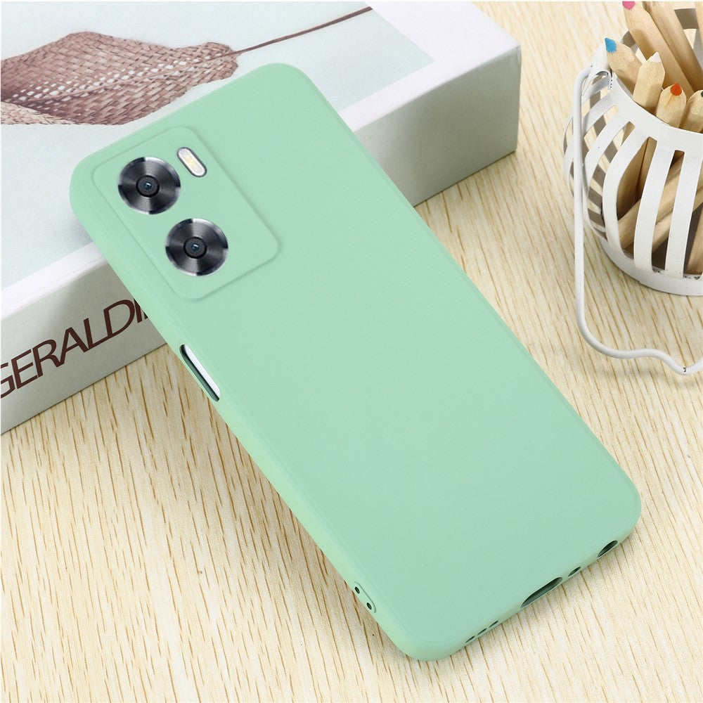 For Oppo A77 4G / A77s 4G / A57e 4G Slim Case Liquid Silicone Phone Cover with Hand Strap