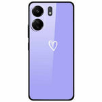 For Xiaomi Redmi 13C 4G / Poco C65 4G Case Pattern Print Tempered Glass+TPU Phone Cover