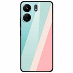 For Xiaomi Redmi 13C 4G / Poco C65 4G Case Pattern Print Tempered Glass+TPU Phone Cover