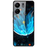 For Xiaomi Redmi 13C 4G / Poco C65 4G Case Anti-Scratch Tempered Glass Pattern Phone Cover