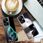 For OnePlus Nord CE3 5G Pattern Case TPU Tempered Glass Shockproof Phone Cover