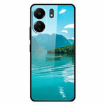For Xiaomi Redmi 13C 4G / Poco C65 4G Case Pattern Print Tempered Glass Cell Phone Cover