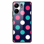 For Xiaomi Redmi 13C 4G / Poco C65 4G Case Pattern Print Tempered Glass Cell Phone Cover