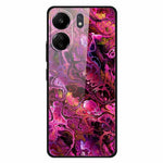 For Xiaomi Redmi 13C 4G / Poco C65 4G Case Pattern Print Tempered Glass Cell Phone Cover
