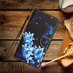 Stand Wallet Case for Samsung Galaxy A53 5G, Cross Texture PU Leather Pattern Printing Folio Flip Phone Cover