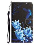 Stand Wallet Case for Samsung Galaxy A53 5G, Cross Texture PU Leather Pattern Printing Folio Flip Phone Cover