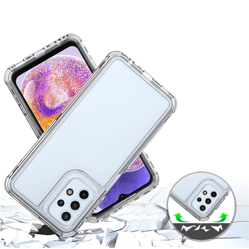 Samsung Galaxy A23 4G / A23 5G (Global version) Genomskinligt skal Akryl + TPU Fallskyddande mobilskal