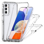 Samsung Galaxy A14 5G / 4G gennemsigtigt mobilcover i akryl + TPU med 3-i-1-design