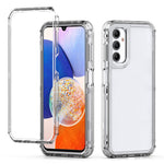 Samsung Galaxy A14 5G / 4G gennemsigtigt mobilcover i akryl + TPU med 3-i-1-design