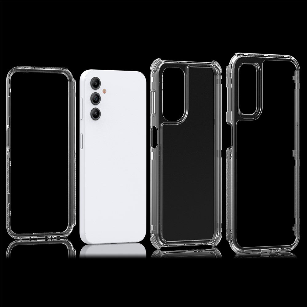 Samsung Galaxy A14 5G / 4G gennemsigtigt mobilcover i akryl + TPU med 3-i-1-design