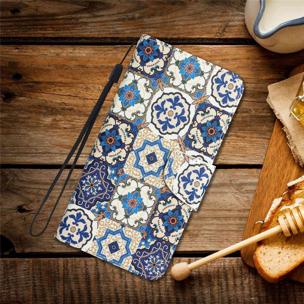 Til Samsung Galaxy A13 4G / 5G / A04s 4G (164.7mm) Telefoncover Mønstertryk PU Læderpungcover med Standfunktion