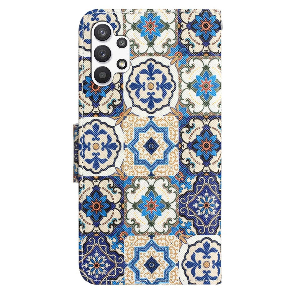Til Samsung Galaxy A13 4G / 5G / A04s 4G (164.7mm) Telefoncover Mønstertryk PU Læderpungcover med Standfunktion