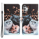 Til Samsung Galaxy A13 4G / 5G / A04s 4G (164.7mm) Telefoncover Mønstertryk PU Læderpungcover med Standfunktion