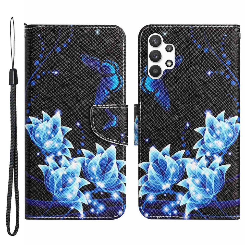 Til Samsung Galaxy A13 4G / 5G / A04s 4G (164.7mm) Telefoncover Mønstertryk PU Læderpungcover med Standfunktion