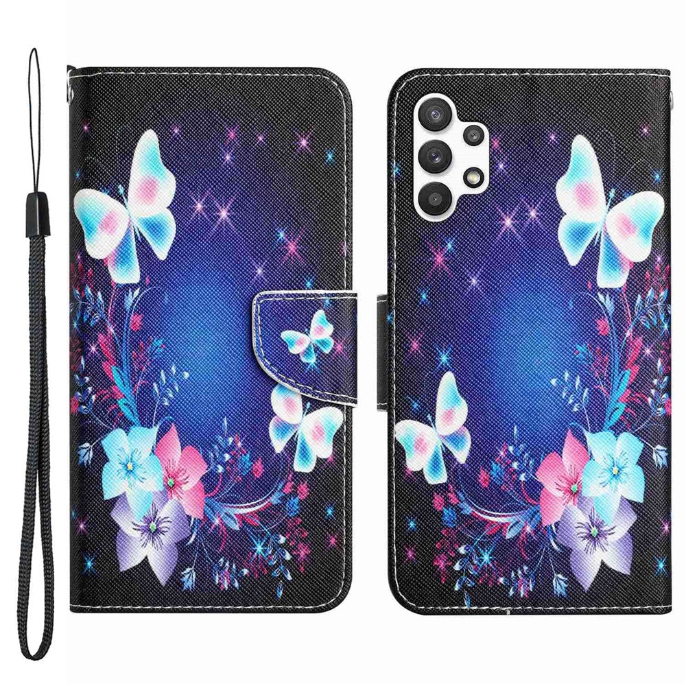Til Samsung Galaxy A13 4G / 5G / A04s 4G (164.7mm) Telefoncover Mønstertryk PU Læderpungcover med Standfunktion