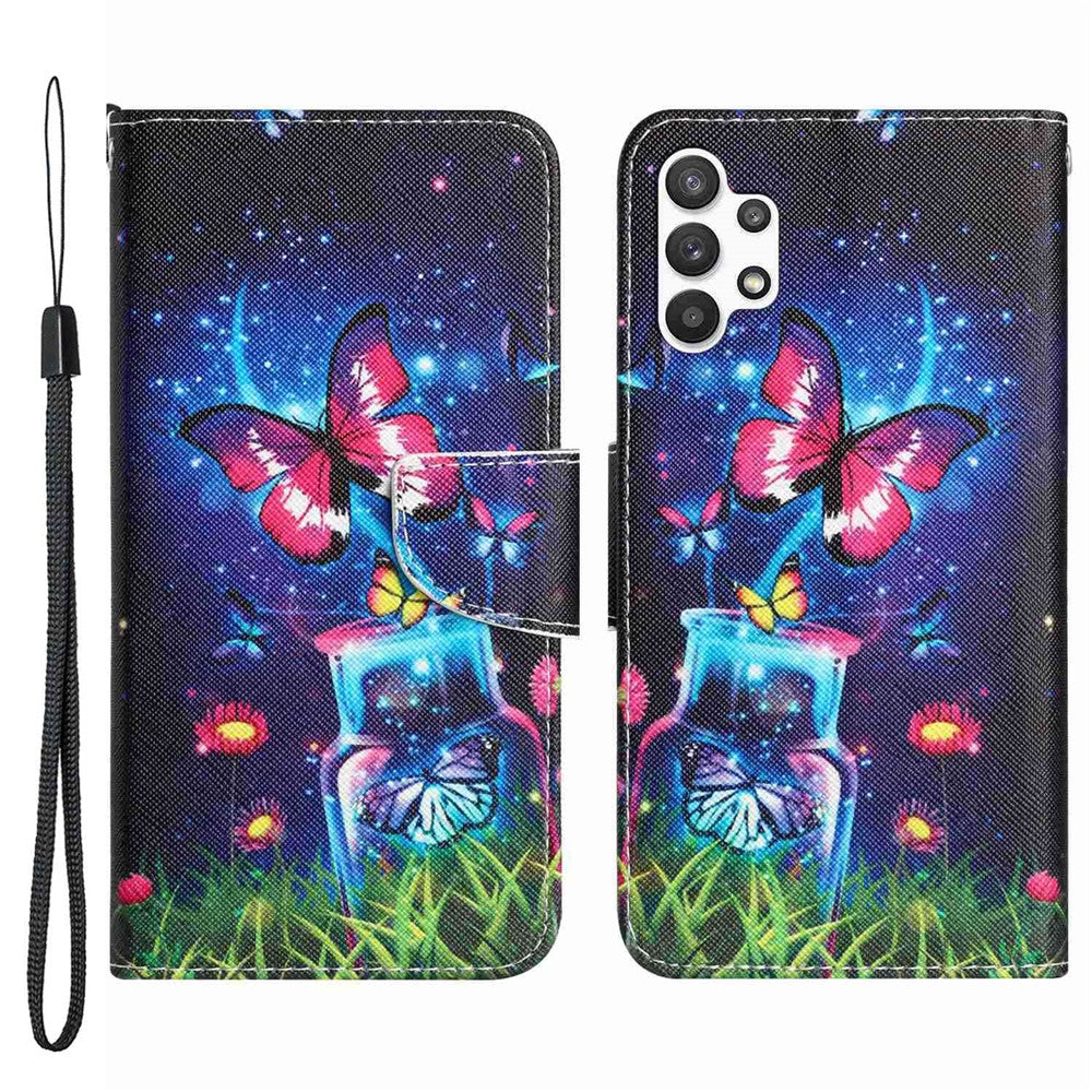 Til Samsung Galaxy A13 4G / 5G / A04s 4G (164.7mm) Telefoncover Mønstertryk PU Læderpungcover med Standfunktion