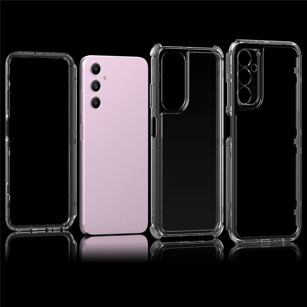 Til Samsung Galaxy A05s 4G Gennemsigtigt Cover Akryl+TPU Telefoncover 3-i-1