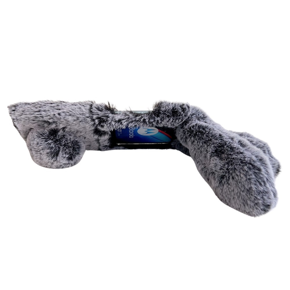Folding Phone Case for Samsung Galaxy Z Flip7 FE 5G / Z Flip6 5G Fluffy Rabbit Ears Acrylic Cover