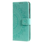 Til Motorola Edge 50 Fusion 5G Pung Etui Mandala Blomst Læder Telefoncover