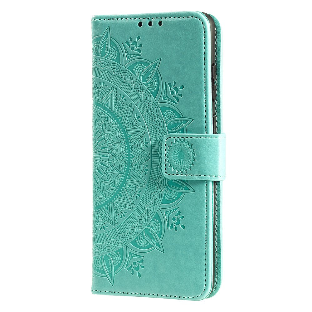 Til Motorola Edge 50 Fusion 5G Pung Etui Mandala Blomst Læder Telefoncover