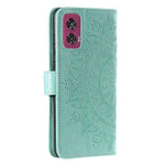 Til Motorola Edge 50 Fusion 5G Pung Etui Mandala Blomst Læder Telefoncover