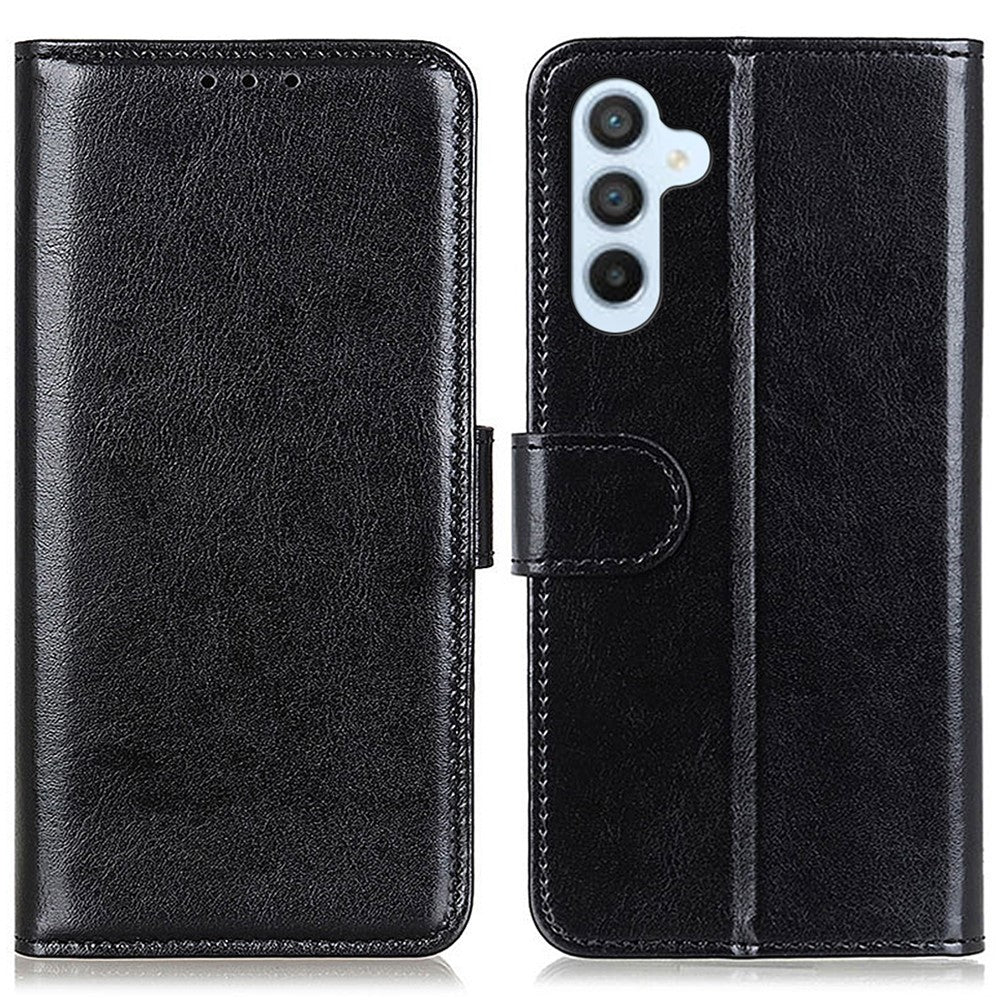 For Samsung Galaxy S24 FE Case PU Leather Wallet Crazy Horse Texture Phone Cover