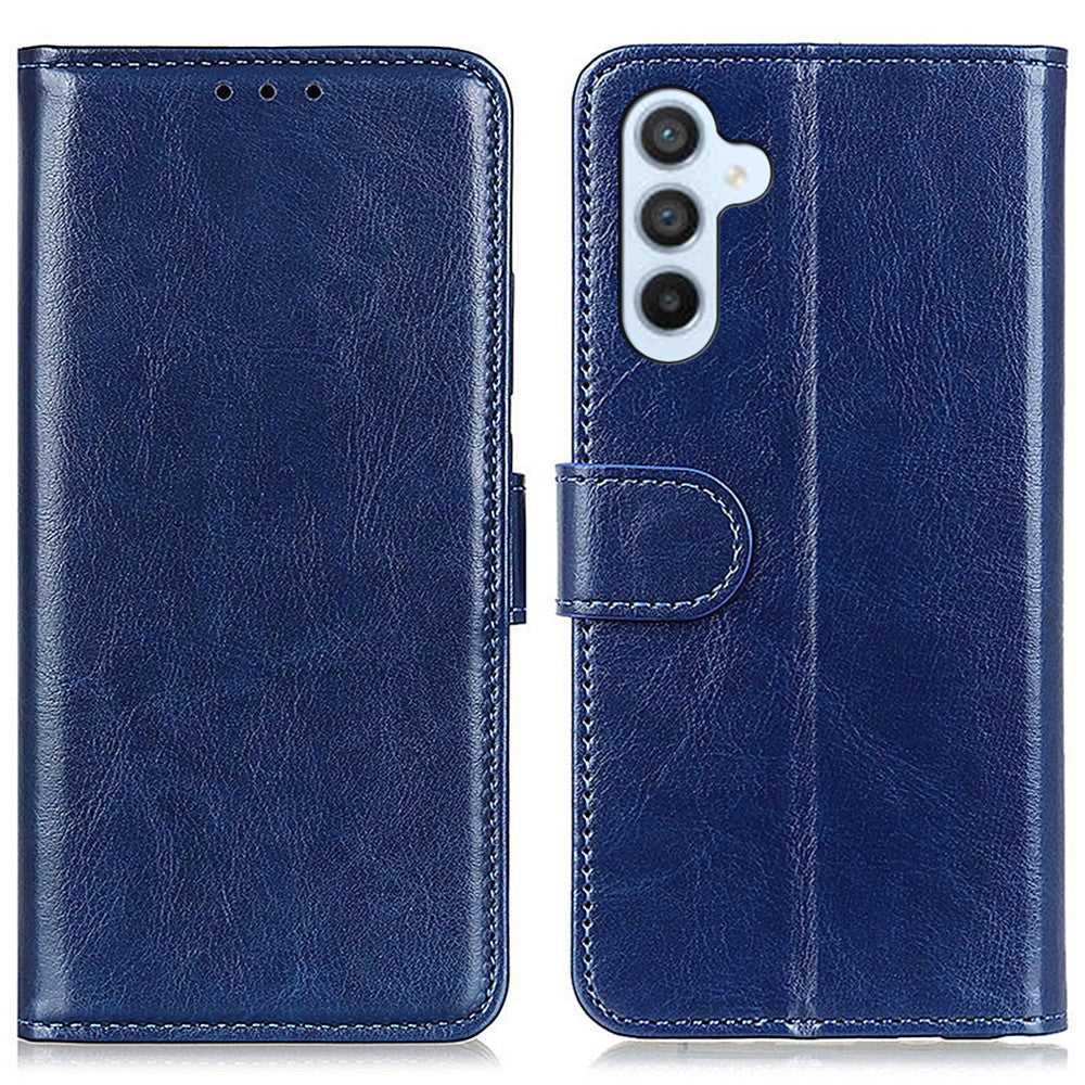 For Samsung Galaxy S24 FE Case PU Leather Wallet Crazy Horse Texture Phone Cover