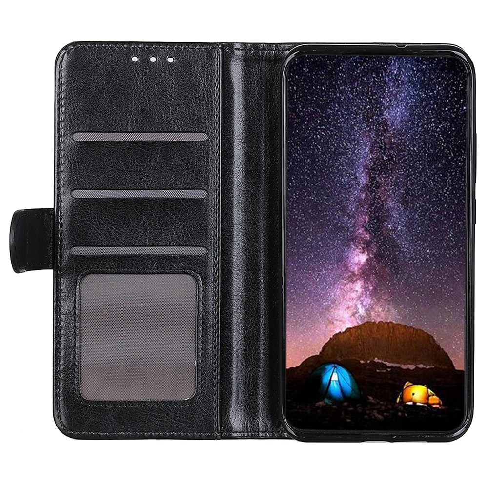 For OnePlus Nord CE4 Lite 5G / Oppo K12x 5G (China) Wallet Case PU Leather Crazy Horse Texture Phone Cover