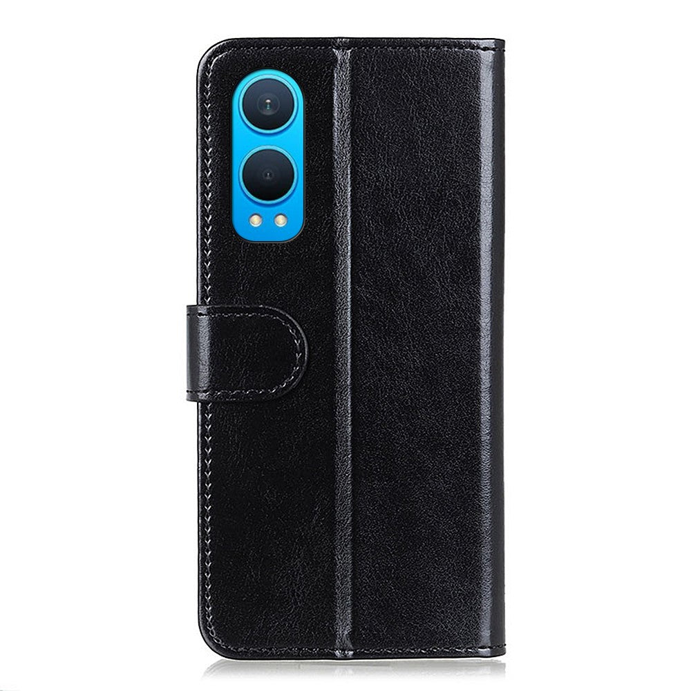 For OnePlus Nord CE4 Lite 5G / Oppo K12x 5G (China) Wallet Case PU Leather Crazy Horse Texture Phone Cover