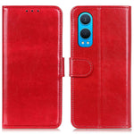 For OnePlus Nord CE4 Lite 5G / Oppo K12x 5G (China) Wallet Case PU Leather Crazy Horse Texture Phone Cover