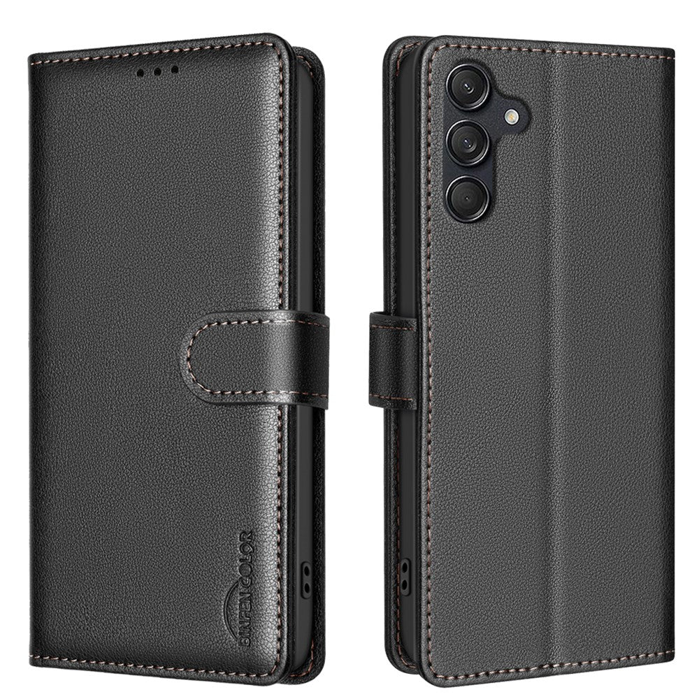 BINFEN COLOR BF32 For Samsung Galaxy A54 5G Leather Case RFID Blocking Wallet Phone Cover