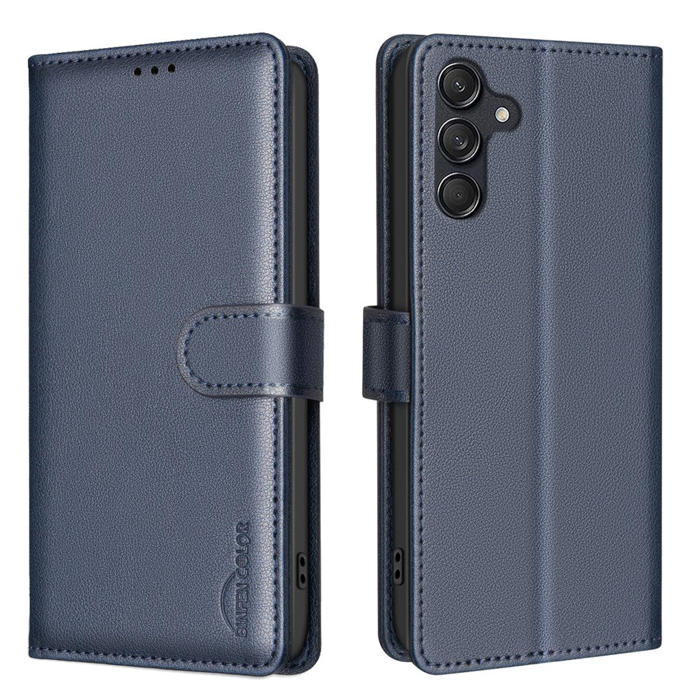 BINFEN COLOR BF32 For Samsung Galaxy A54 5G Leather Case RFID Blocking Wallet Phone Cover