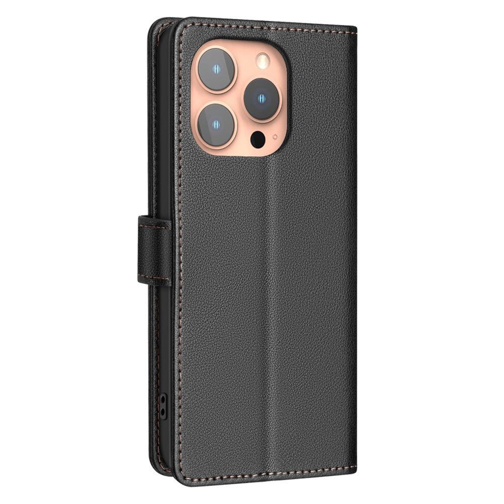 BINFEN COLOR BF32 For iPhone 13 Pro Case RFID Blocking PU Leather Shockproof Phone Cover