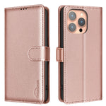 BINFEN COLOR BF32 For iPhone 13 Pro Case RFID Blocking PU Leather Shockproof Phone Cover