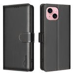 BINFEN COLOR BF32 For iPhone 13 / 14 Case RFID Blocking Litchi Texture Leather Cover