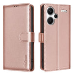 BINFEN COLOR BF32 For Xiaomi Redmi Note 13 Pro+ 5G Litchi Texture Flip Case Leather Phone Cover