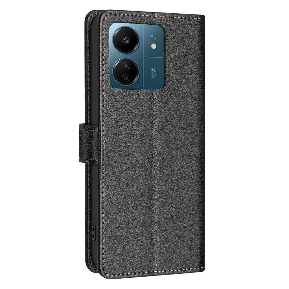 BINFEN COLOR BF32 Läderfodral för Xiaomi Redmi 13C 4G / 5G / 13R 5G / Poco M6 5G / Poco C65 4G