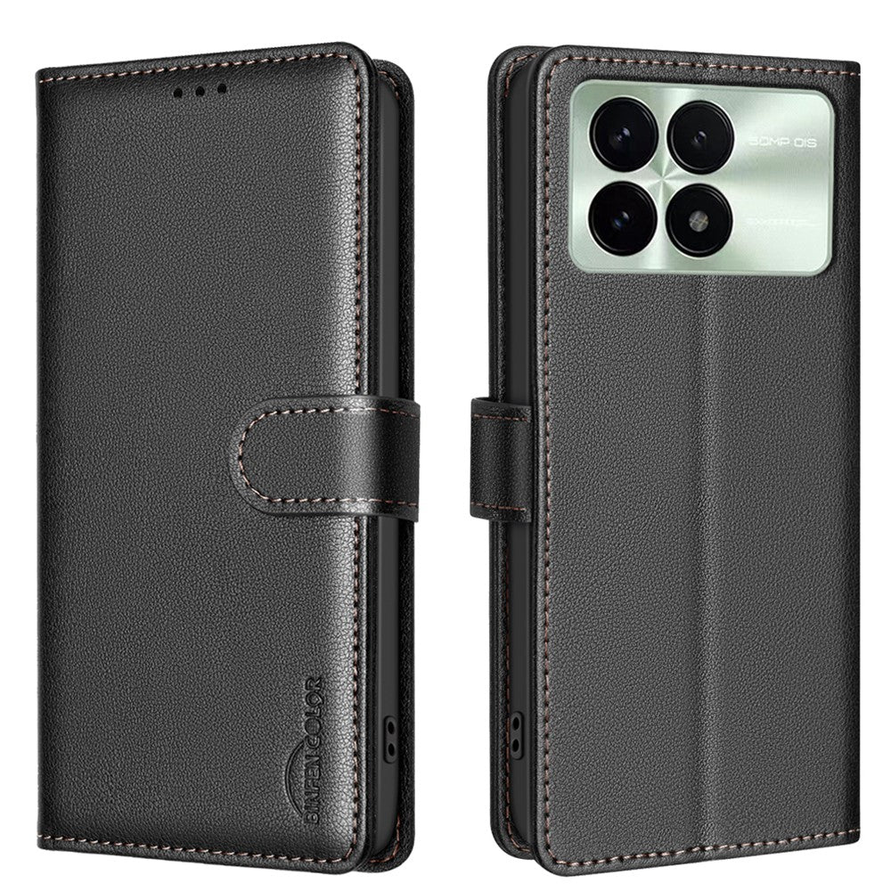 BINFEN COLOR BF32 For Xiaomi Redmi K70 Pro 5G / K70 5G / Poco F6 Pro 5G RFID Blocking PU Leather Phone Cover