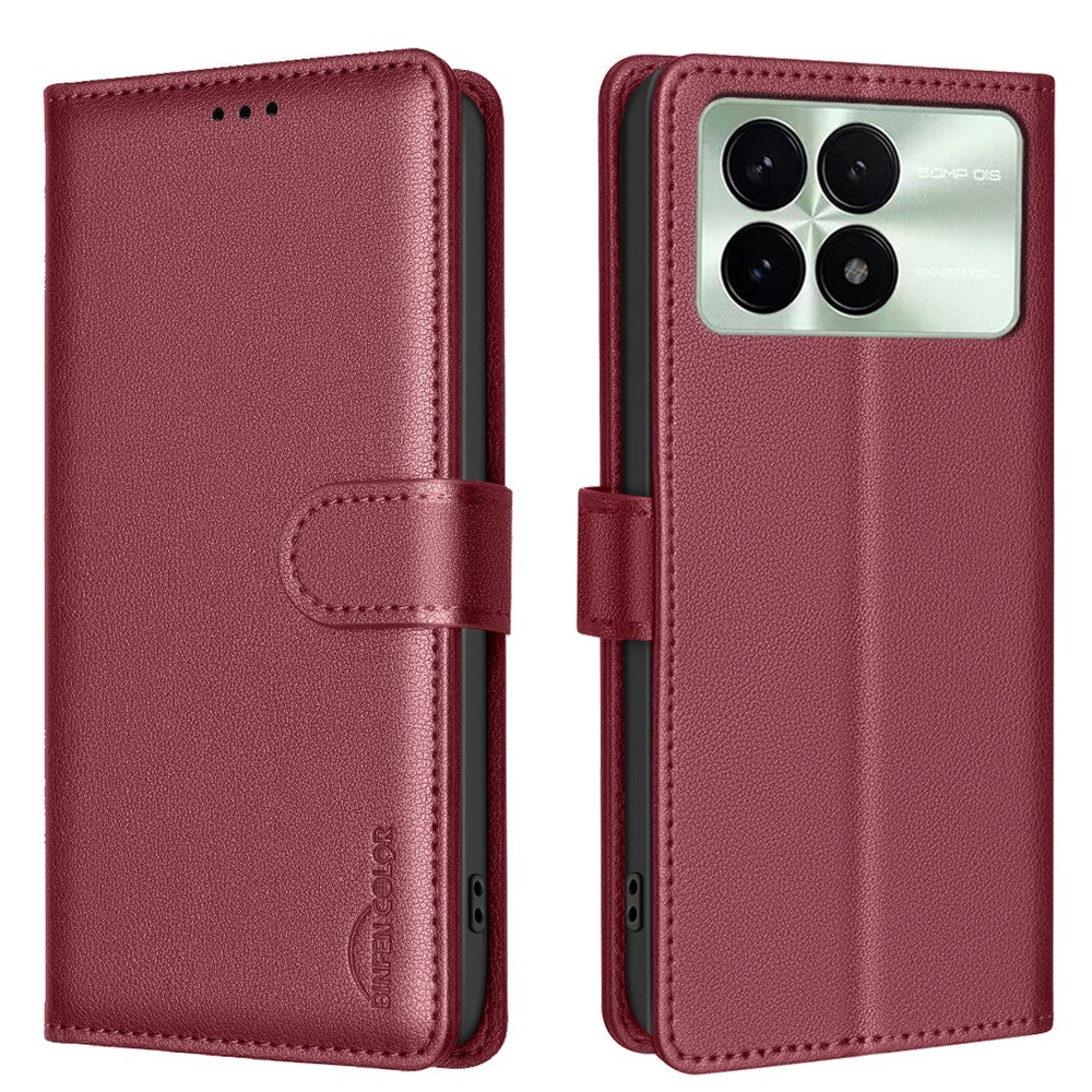 BINFEN COLOR BF32 For Xiaomi Redmi K70 Pro 5G / K70 5G / Poco F6 Pro 5G RFID Blocking PU Leather Phone Cover