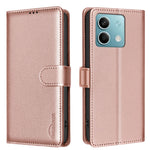 BINFEN COLOR BF32 For Xiaomi Redmi Note 13 4G Leather Phone Case Litchi Texture RFID Blocking Phone Cover