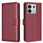 BINFEN COLOR BF32 For Xiaomi Redmi Note 13 Pro 4G Phone Case Litchi Texture RFID Blocking Leather Phone Cover